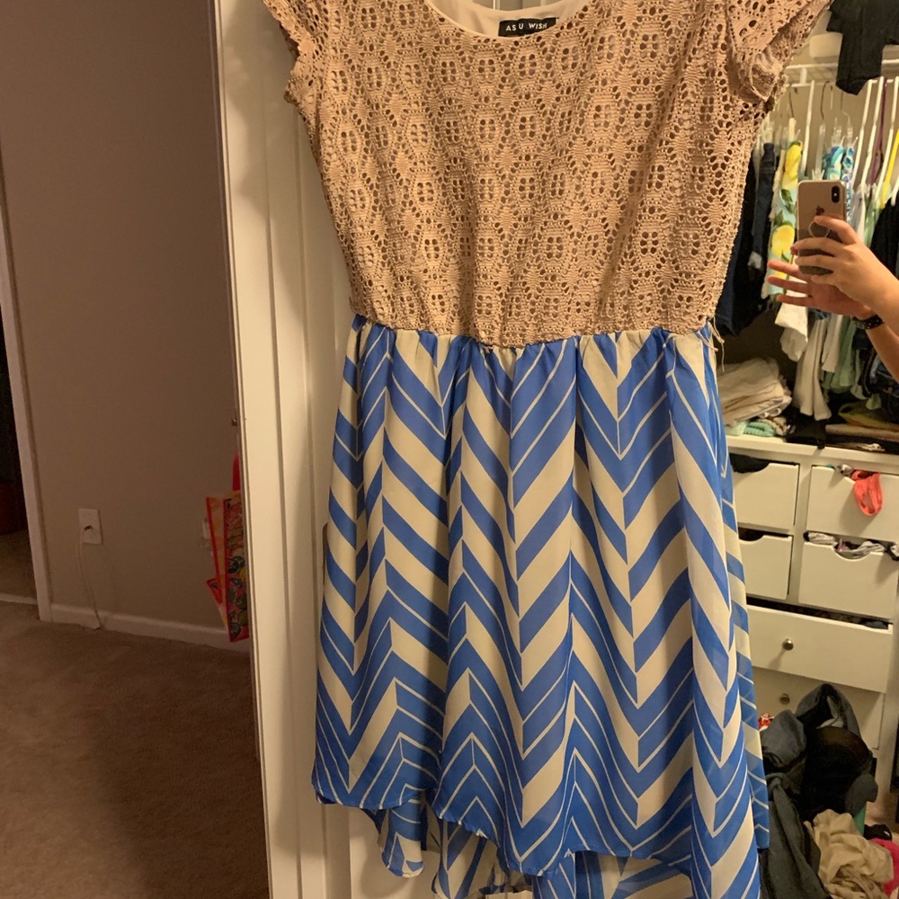 Junior/teen hi-low dress